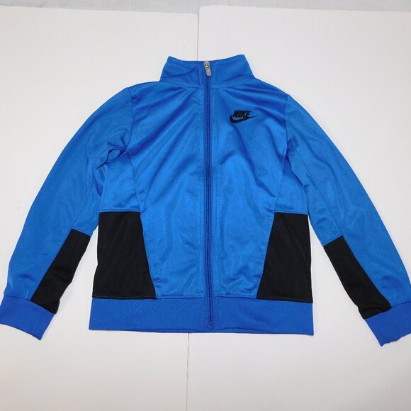 Nike Boys 4T Blue Black  Full Zip Track Jacket - Picture 1 of 7